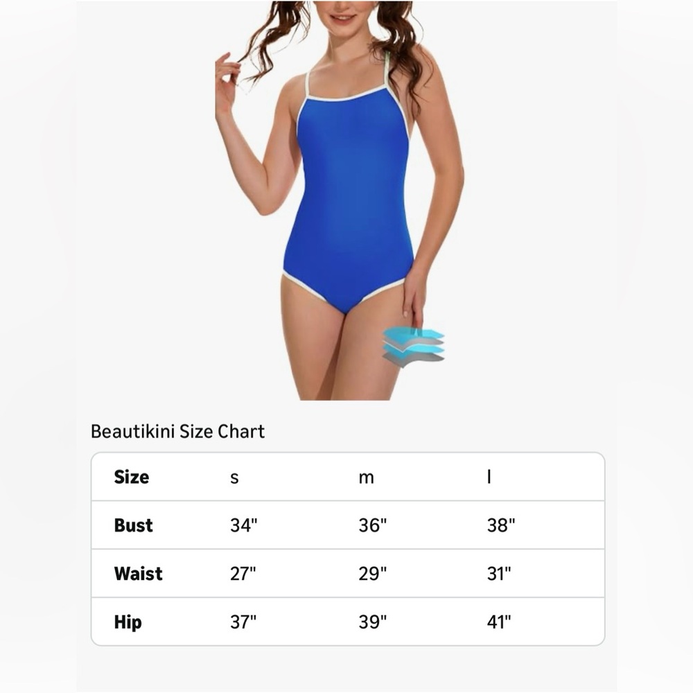 Beautikini Period Swimwear Menstrual Leakproof Swimsuit Women size  Small - Picture 5 of 12